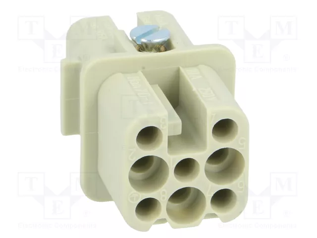 HARTING Han® D Plantilla de Contacto Hembra 7+PE
