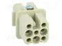 HARTING Han® D Plantilla de Contacto Hembra 7+PE