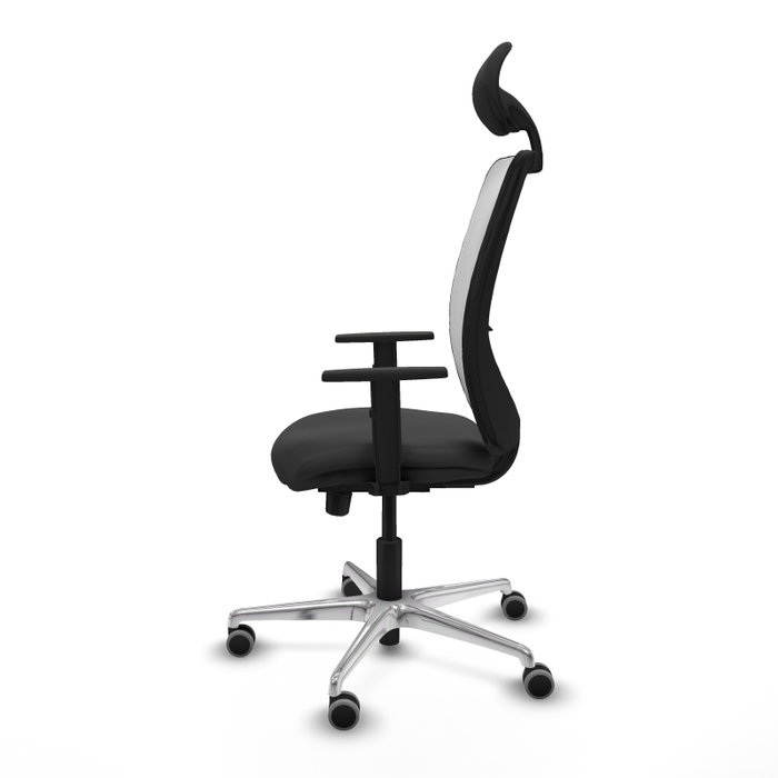 PIQUERAS Y CRESPO Silla de oficina Zulema Gris oscuro y Blanco