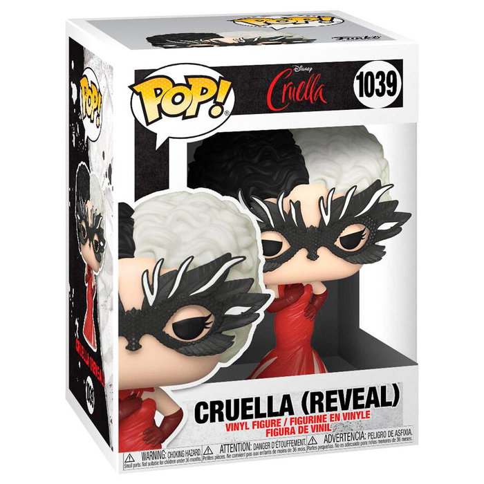 Funko POP Disney Cruella Reveal Figura Vinilo 9cm Caja Regalo