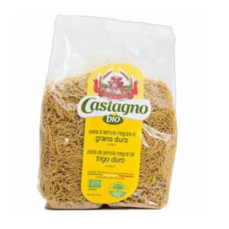 CASTAGNO Fideos Finos de Trigo Duro Integral 500g Eco - Pasta Alimenticia CASTAGNO Fideos Finos de Trigo Duro Integral 500g Eco - Pasta Alimenticia