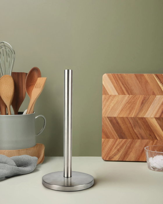 Inde Portarrollos de Cocina Quttin de Acero, 32 cm - Soporte para Papel de Aluminio y Film (12 Unidades)