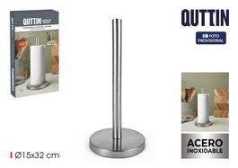 Inde Portarrollos de Cocina Quttin de Acero, 32 cm - Soporte para Papel de Aluminio y Film (12 Unidades)