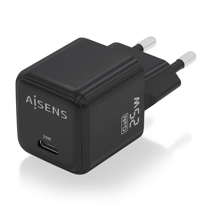 Aisens Cargador GaN 25W USB-C Negro