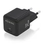 Aisens Cargador GaN 25W USB-C PD3.0 QC4.0 Negro ASCH-25W1P013-BK