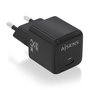 Aisens Cargador GaN 25W USB-C PD3.0 QC4.0 Negro ASCH-25W1P013-BK