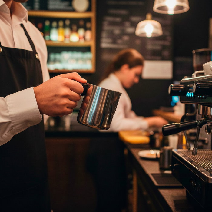 Inde Lechera de Acero Inoxidable 350 ml, My Bar (24 Unidades)