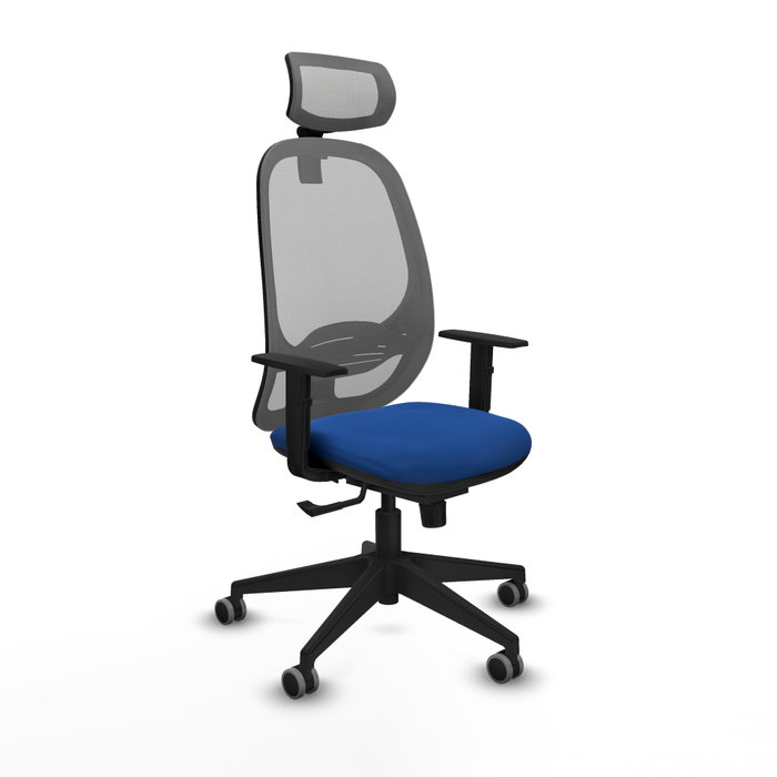 PIQUERAS Y CRESPO Silla de oficina Cilanco con mecanismo Sincro, Azul y Gris PIQUERAS Y CRESPO Silla de oficina Cilanco con mecanismo Sincro, Azul y Gris