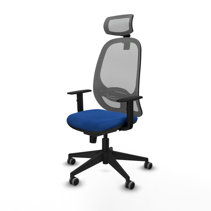 PIQUERAS Y CRESPO Silla de oficina Cilanco con mecanismo Sincro, Azul y Gris PIQUERAS Y CRESPO Silla de oficina Cilanco con mecanismo Sincro, Azul y Gris