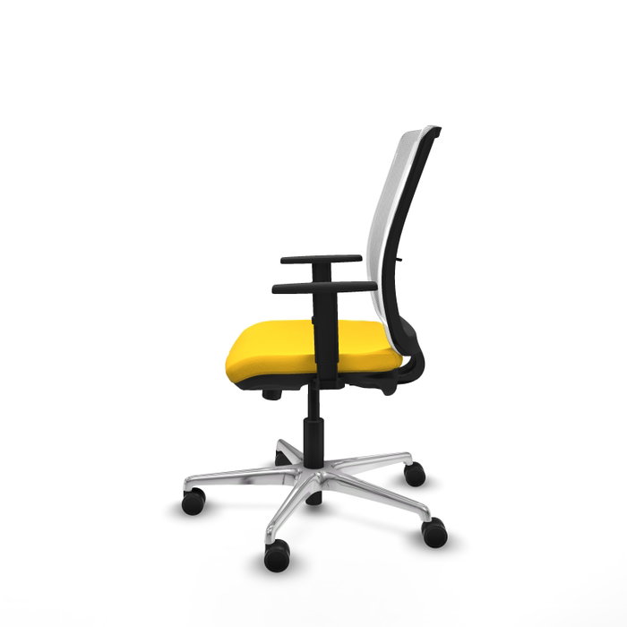 PIQUERAS Y CRESPO Silla de oficina Haches Amarillo y Blanco PIQUERAS Y CRESPO Silla de oficina Haches Amarillo y Blanco
