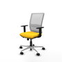 PIQUERAS Y CRESPO Silla de oficina Haches Amarillo y Blanco