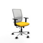 PIQUERAS Y CRESPO Silla de oficina Haches Amarillo y Blanco