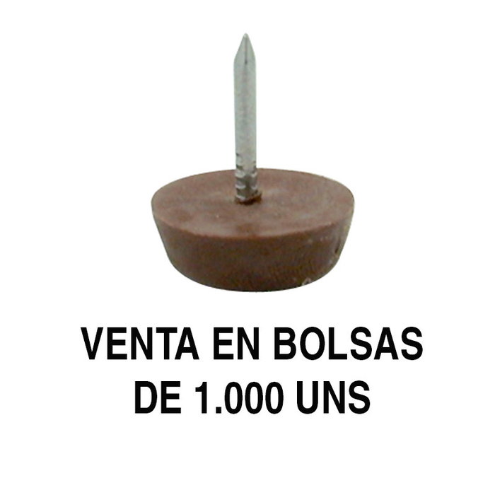 HERRAJES ALK Otto Deslizante-Quitarruido Blanco Ø15 Ø17 Ø20 Bolsa 1000 Unidades