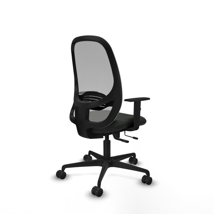 PIQUERAS Y CRESPO Silla de oficina Cilanco con mecanismo Sincro/Traslack, Negro y Gris