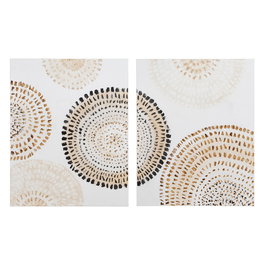 Pintura Abstracto 2/M Lienzo Decoración 80 X 100 cm (Set de 2)