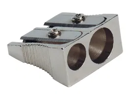 Q-connect Sacapuntas Metálico 2 Usos Cuña