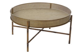 DKD Home Decor Mesa de Centro de Metal 80x80x38 cm