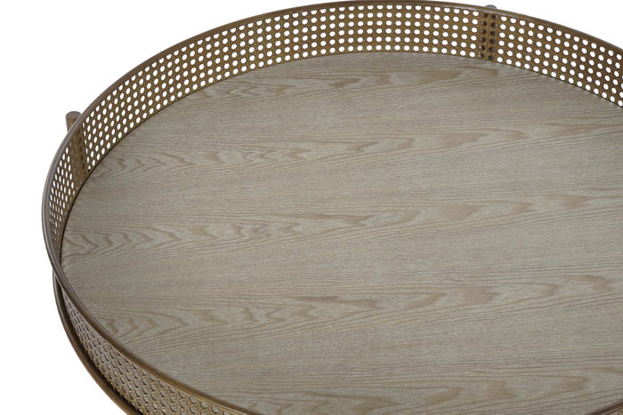 DKD Home Decor Mesa de Centro de Metal 80x80x38 cm DKD Home Decor Mesa de Centro de Metal 80x80x38 cm