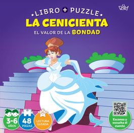 DALY Cenicienta (valor bondad) - Libro + Puzzle 48 piezas
