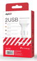 AVANT CONNECT - Cargador de Coche 2 Puertos USB 2.4A + Cable Lightning para iPhone/iPad, 12W, Adaptador de Encendedor