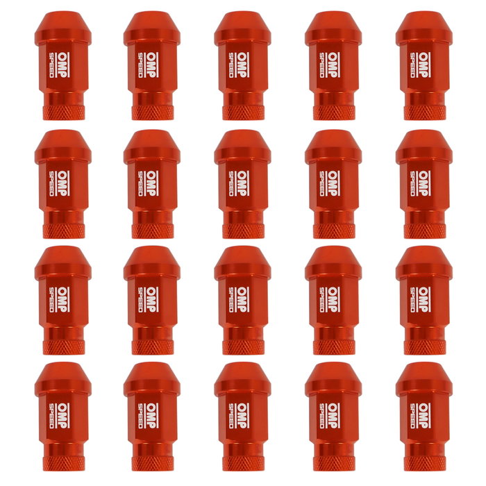 Omp Speed Juego de 20 Tuercas de Aluminio M12x1.25 Color Naranja
