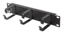 Lanberg Organizador de cables 10 pulg 3 anillas tipo B negro