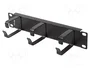 Lanberg Administrador de cables AK-1702-B 10 pulgadas 1U tipo B negro