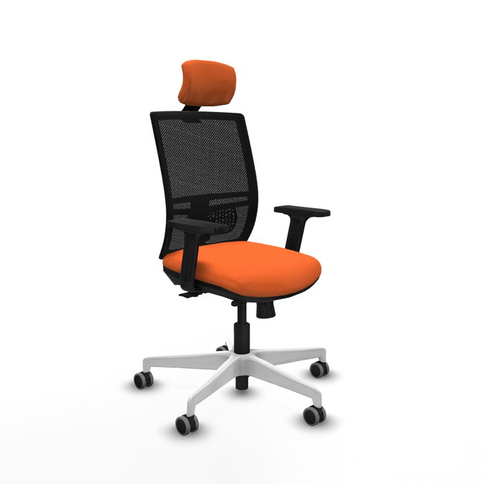 PIQUERAS Y CRESPO Silla de oficina Yunquera Naranja y Negro PIQUERAS Y CRESPO Silla de oficina Yunquera Naranja y Negro