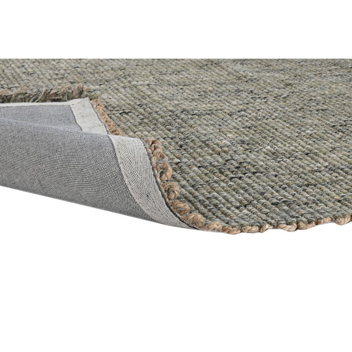 DKD Home Decor Alfombra de Yute y Lana 300x200 cm Turquesa