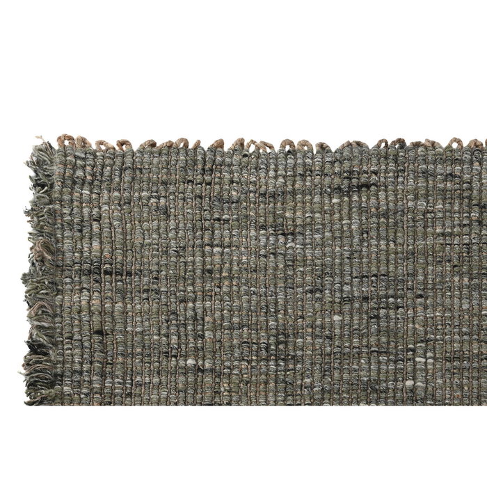 DKD Home Decor Alfombra de Yute y Lana 300x200 cm Turquesa