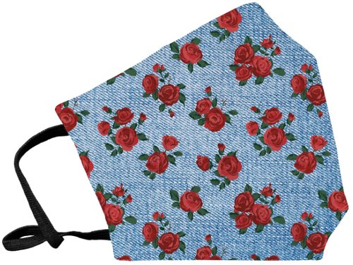 Mascarilla De Proteccion Reutilizable Fuli Grande Talla L Roses Denim Mascarilla De Proteccion Reutilizable Fuli Grande Talla L Roses Denim