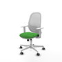 PIQUERAS Y CRESPO Silla de oficina Cilanco con mecanismo Sincro/Traslack Verde y Blanco