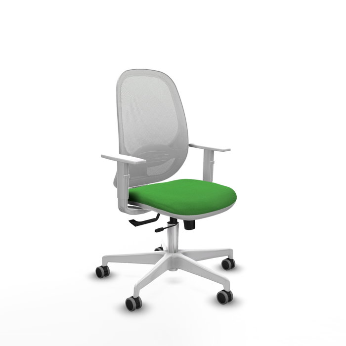 PIQUERAS Y CRESPO Silla de oficina Cilanco con mecanismo Sincro/Traslack Verde y Blanco PIQUERAS Y CRESPO Silla de oficina Cilanco con mecanismo Sincro/Traslack Verde y Blanco