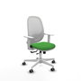 PIQUERAS Y CRESPO Silla de oficina Cilanco con mecanismo Sincro/Traslack Verde y Blanco