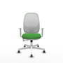 PIQUERAS Y CRESPO Silla de oficina Cilanco con mecanismo Sincro/Traslack Verde y Blanco