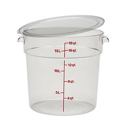 Dbmark Bote Cocina Redondo Policarbonato 17,2 L C/T 305 mm Alto 378 mm Diámetro
