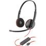 HP Poly Blackwire 3325 con certificación Microsoft Teams, USB-C y conector de 3,5 mm, Negro