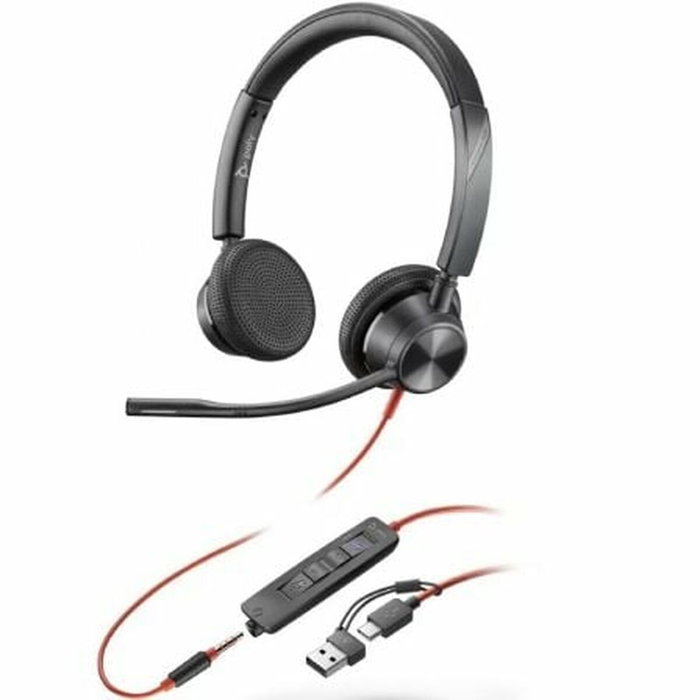 HP Poly Blackwire 3325 con certificación Microsoft Teams, USB-C y conector de 3,5 mm, Negro HP Poly Blackwire 3325 con certificación Microsoft Teams, USB-C y conector de 3,5 mm, Negro