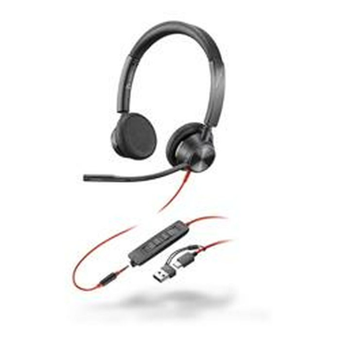 HP Poly Blackwire 3325 con certificación Microsoft Teams, USB-C y conector de 3,5 mm, Negro HP Poly Blackwire 3325 con certificación Microsoft Teams, USB-C y conector de 3,5 mm, Negro
