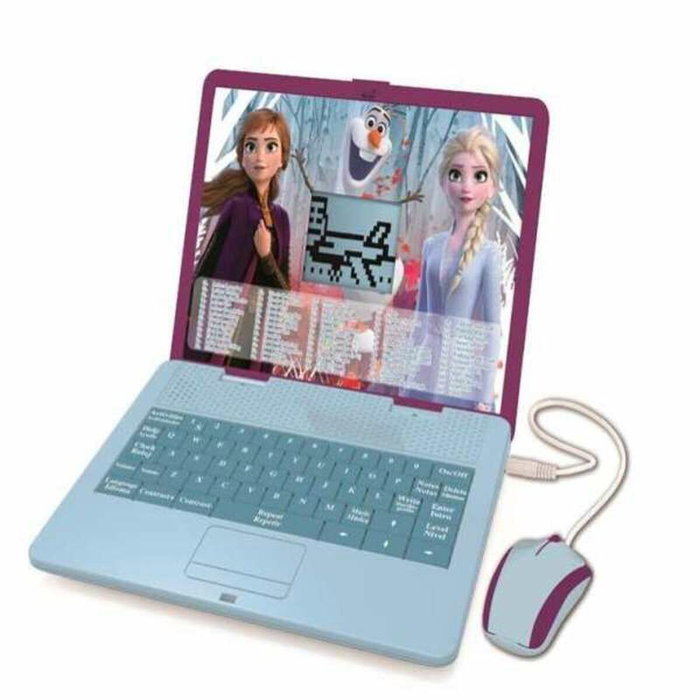 Lexibook Ordenador Portátil Disney Frozen Bilingüe con 124 Actividades