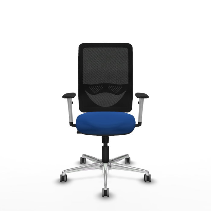 PIQUERAS Y CRESPO Silla de oficina Zulema con Mecanismo Sincro, Azul y Negro