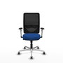 PIQUERAS Y CRESPO Silla de oficina Zulema con Mecanismo Sincro, Azul y Negro