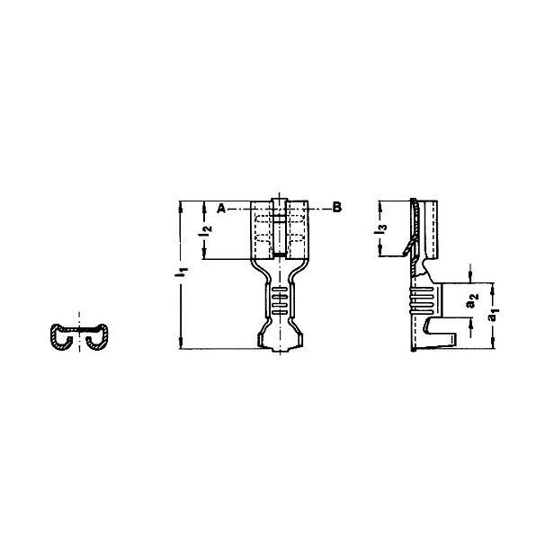 Gustav Klauke GmbH KLAU Flachsteckhlse 273 2730 1,5-2,5 mm² 6,3 mm Gustav Klauke GmbH KLAU Flachsteckhlse 273 2730 1,5-2,5 mm² 6,3 mm