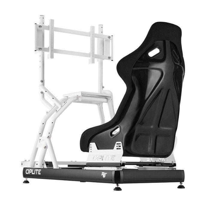 Oplite Soporte para monitor de simulador para R8 blanco Oplite Soporte para monitor de simulador para R8 blanco