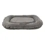 Trixie Cojín para Perro Vital Lennox, Tejido Chenilla, Forma Ovalada, 70 cm x 55 cm, Gris