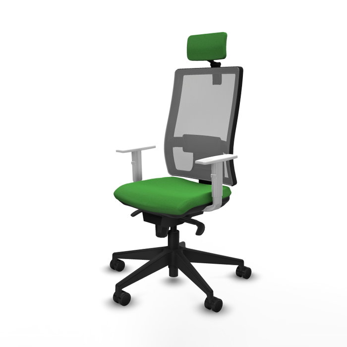 PIQUERAS Y CRESPO Silla de oficina Horna con mecanismo Sincro, Verde y Gris PIQUERAS Y CRESPO Silla de oficina Horna con mecanismo Sincro, Verde y Gris