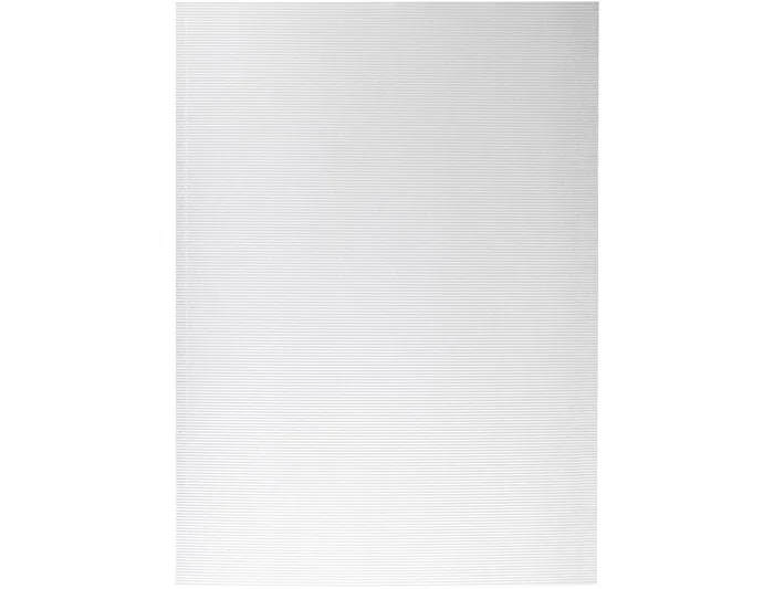Liderpapel Cartón Ondulado 50 x 70 cm, 320 g/m², Color Blanco, Hoja de Cartulina para Manualidades y Encuadernación