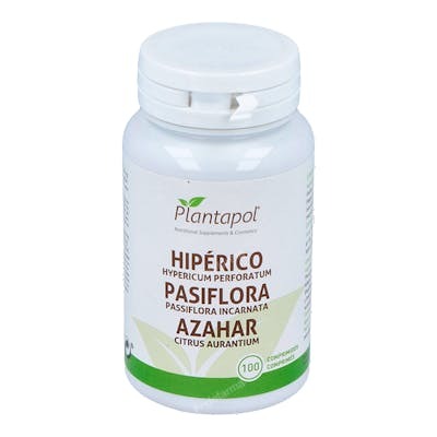 PLANTAPOL Hipérico, Pasiflora y Azahar 100 comprimidos PLANTAPOL Hipérico, Pasiflora y Azahar 100 comprimidos