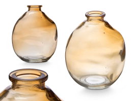 GIFTDECOR Frasco de Cristal Irregular Ámbar