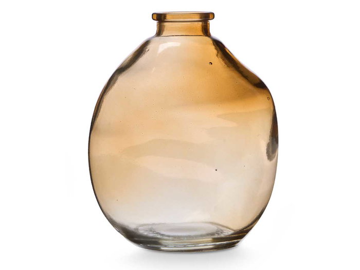 GIFTDECOR Frasco de Cristal Irregular Ámbar GIFTDECOR Frasco de Cristal Irregular Ámbar